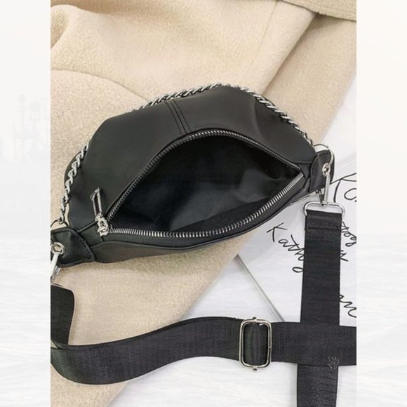 New Chain Fanny Pack Black 82 - Picture 4 of 4